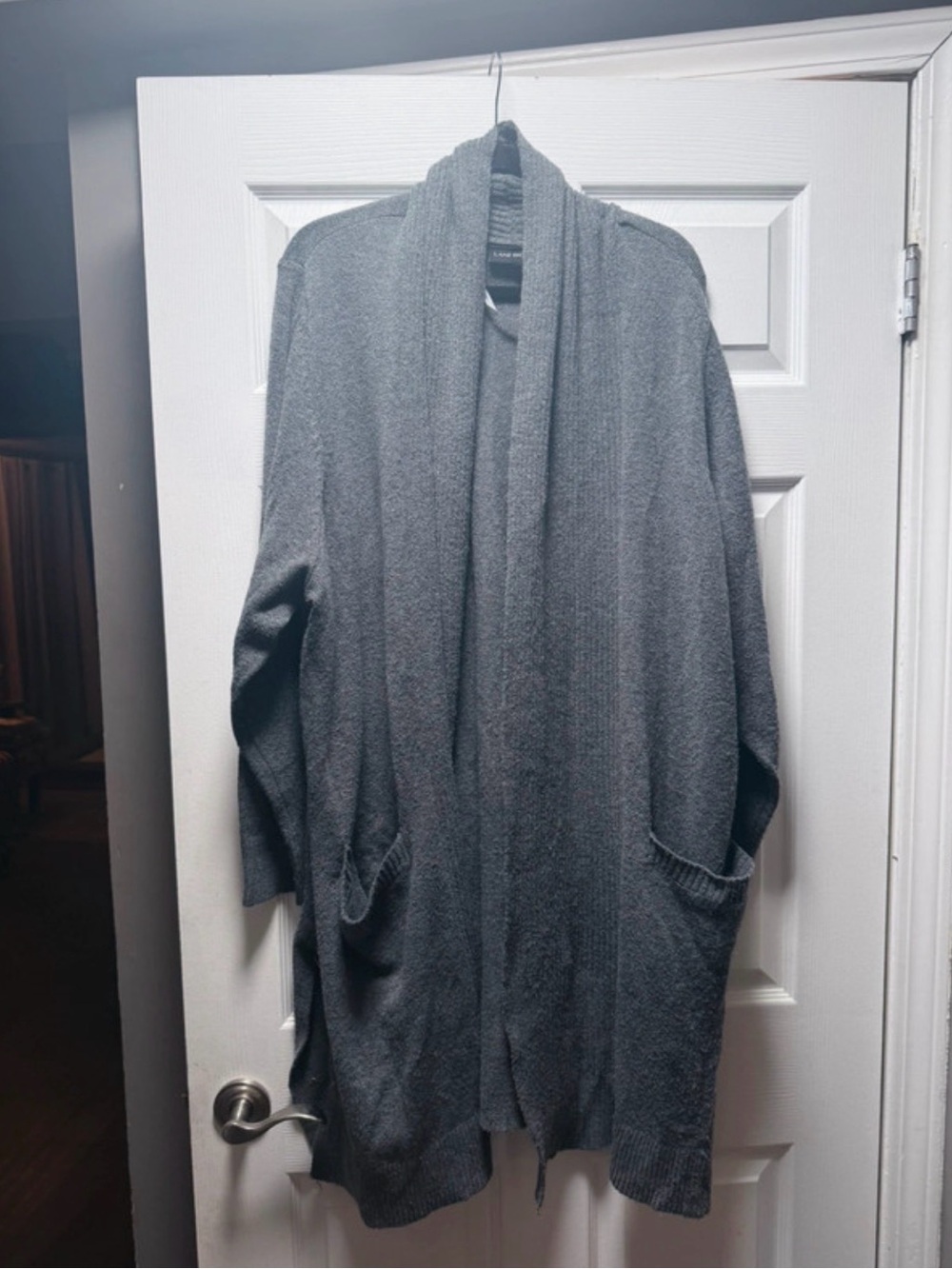 Lane Bryant Charcoal Gray Open-Front Cardigan  - size 22/24